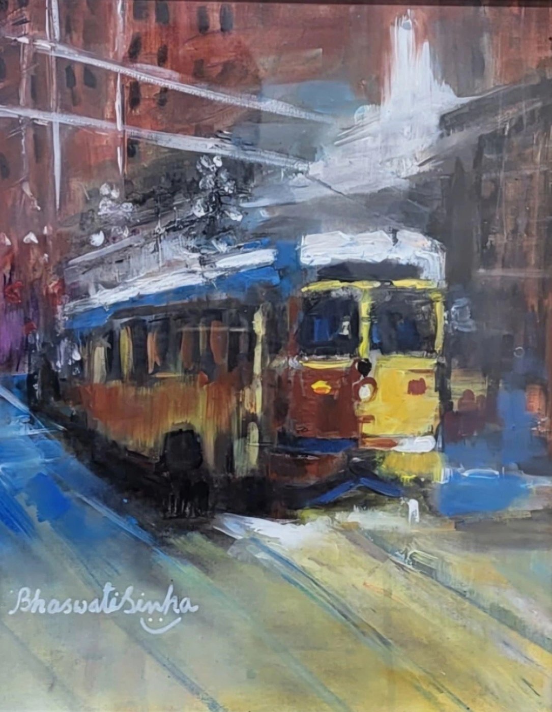 'City in Motion' — original city painting