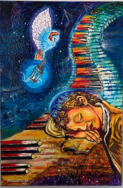 'Dream' — original mixed media painting