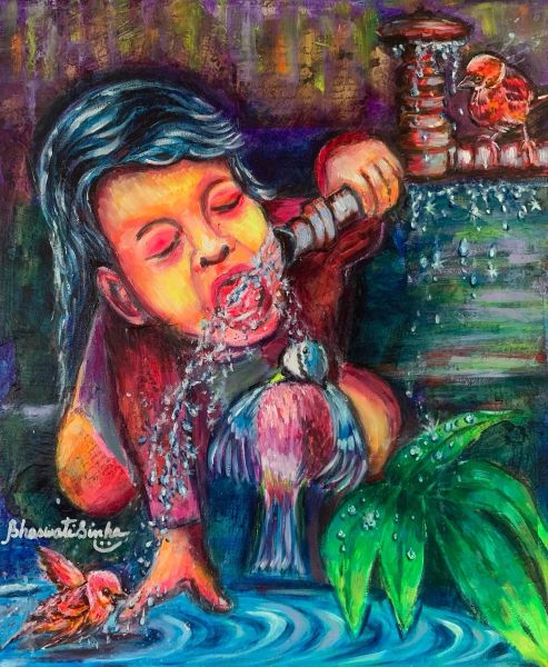 'Precious' — original mixed media painting